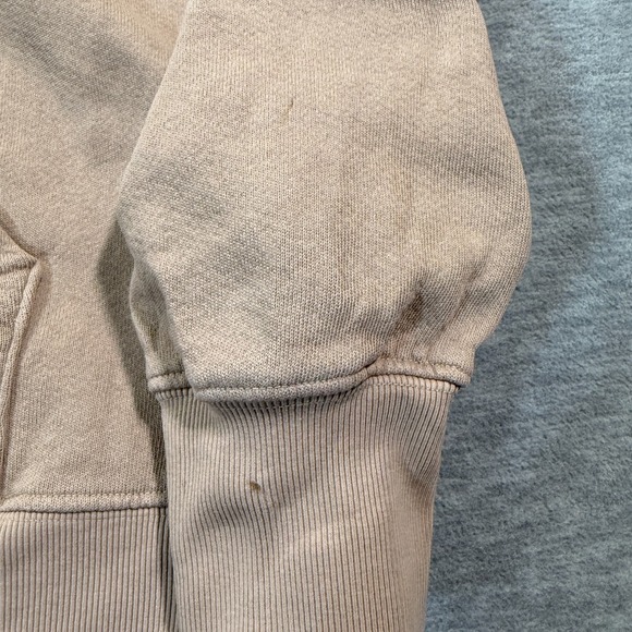 Joah Brown Hoodie‎ Women One Size Beige Zip Up Relaxed Fit Minimalist Casual - Picture 5 of 11